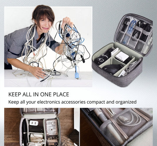Compact Tech Organizer – Stop the Cable Chaos. Forever.
